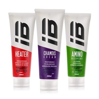 IB Performance KIT 3 INBIKE Creams (Heater + Amino + Chamois FEM Purple)