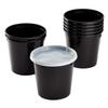 Karat [24oz - 240 ct Black PP Injection Molded Round Deli Containers with Lids (FP-IMDC24-PPB) view 1