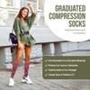 Celeste Stein Therapeutic Graduated Compression Socks, Fall Paisley Brown, 8-15 mmHg Queen Plus Calf view 3