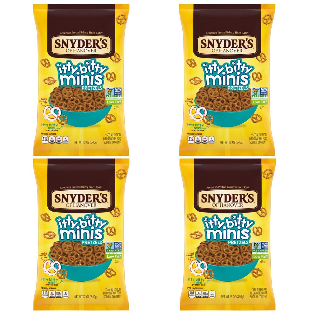 Snyder's Itty Bitty Mini Pretzels 12oz (4 bags)