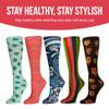 Red Moby Celeste-Stein-CMPS-2-2019 Womens 15-20 mmHg Compression Sock - Regular-Skulldugary Black White view 3