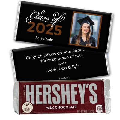 24ct Graduation Candy Party Favors Personalized Chocolate Bars (24 Count) - Brown