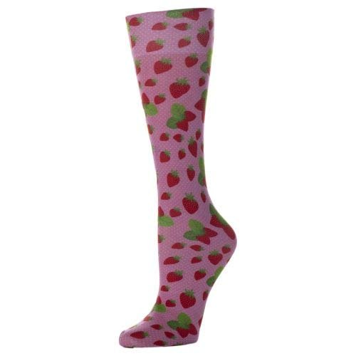 Red Moby Celeste-Stein-CMPS-2-2225 Womens 15-20 mmHg Compression Sock - Strawberry Jam