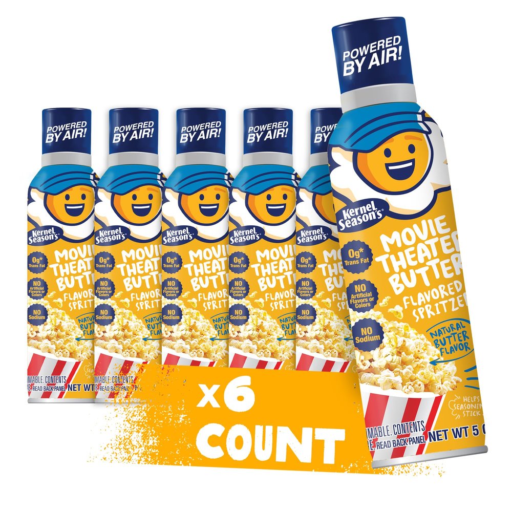 Kernel Season's Movie Theater Butter Spritzer, 5 Ounce (Pack of 6)