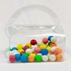 Durapak Supplies 50 PCS 4-1/2 x 3 x 3-3/4" Clear APET Food Safe Handbag/Gable Shaped Box with Arc Handle view 1