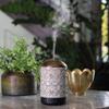 Airome Ceramic Essential Oil Diffuser with Timer|100 mL Humidifying Ultrasonic Aromatherapy Diffuser 8 Colorful LED Lights, Two Mist Modes, Timed Shut-Off, Geometric view 2
