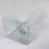 Durapak Supplies 150 PCS 6-3/8 x 4-1/2 x 5-1/2" Clear APET Food Safe Handbag/Gable Shaped Box with Arc Handle view 4