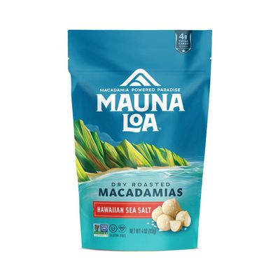Mauna Loa Premium Roasted Macadamia Nuts, Sea Salt Flavor, 4 Oz