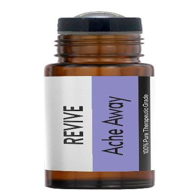 Ache Away Essential Oil Roll-On by Revive Essential Oils - 100% Pure Therapeutic Grade, for Diffuser, Humidifier, Massage, Aromatherapy, Skin & Hair Care