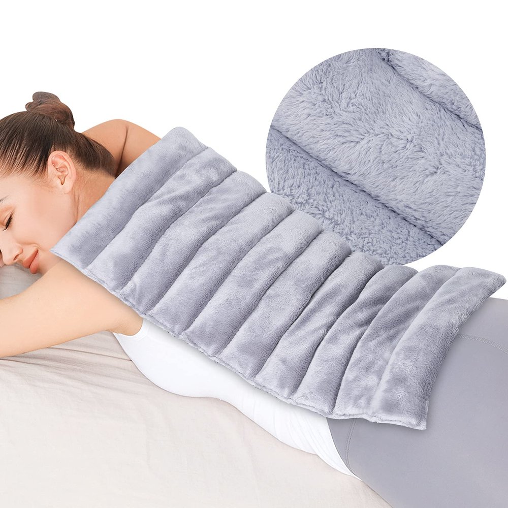 REVIX Extra Large Microwave Heating Pad for Back with Moist Heat, Microwavable Heated Wrap for Full Back, Stomach, Shoulder and Neck,Leg, Support Cold Therapy