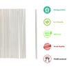 250 pcs White Paper Straws individually Wrapped 7.75" [VR-SP7JWW3000] view 2