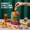 Gembos Spicy Plantain & Pork skins Snack Pack, Chili Lime and Salt Chips, Crunchy Chicharrones and Plantain Mix, Bold Flavor Snack 4 oz Bags, 6-Pack view 4