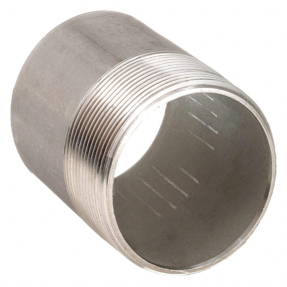 1 1/2 in X 6 in 304 Stainless Steel Nipple, Threaded On One End, Pipe Schedule 40,20400006141