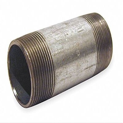 1 1/2 in X 6 Ft Galvanized Carbon Steel Nipple, Pipe Schedule 40,20400009101