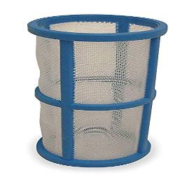 3 3/4 in Polypropylene Filter Screen Compatible 17.33 Sq in Screen Area, White/Blue,20400006043
