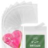 Seal Fresh 5 x 7 Inch Cellophane Bags 200 Pack  Clear Self-Sealing Resealable Treat Bags for Cookies, Candy, Pastries, Party Favors, Gift Packaging view 1