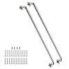 2 Pack 40 Inch Shower Grab Bars Satin Brushed Nickel, ZUEXT SUS304 Stainless Steel Bathroom Shower Balance Bar, Safety Hand Rail Support,Handicap Elderly Senior Assist Bath Grab Handle(1.25" Diameter) view 1