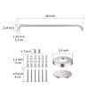 2 Pack 40 Inch Shower Grab Bars Satin Brushed Nickel, ZUEXT SUS304 Stainless Steel Bathroom Shower Balance Bar, Safety Hand Rail Support,Handicap Elderly Senior Assist Bath Grab Handle(1.25" Diameter) view 2