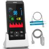 Pulse Oximeter Fingertip HealthTree Handheld Pulse Oximeter Overnight for Adult Kids Rechargeable Oxygen Monitor Fingertip for SpO2 and Pulse Rate Continuous view 1