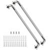 2 Pack 32 Inch Anti Slip Shower Grab Bar Handles, ZUEXT Chrome Stainless Steel Knurled Bathroom Balance Bar, Safety Hand Rail Support,Handicap Elderly Injury Senior Assist Bath Handle(1.25" Diameter) view 1