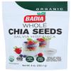 Badia Organic Whole Chia Seeds, 9 oz  Rich in Fiber, Protein, and Omega-3  Perfect for Smoothies, Baking, Yogurt & Healthy Recipes view 1