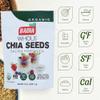 Badia Organic Whole Chia Seeds, 9 oz  Rich in Fiber, Protein, and Omega-3  Perfect for Smoothies, Baking, Yogurt & Healthy Recipes view 3