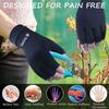2 Pairs Compression Gloves for Women and Men, Fingerless Copper Arthritis Gloves for Rheumatoid Arthritis Osteoarthritis Carpal Tunnel, Hand Pain Relief and Support, Open Finger (Black, X-Large) view 3
