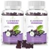 AFXMATE Sambucus Black Elderberry Gummies with Zinc and Vitamin C for Adults Kids Immune Support, Sugar Free 120 Counts view 1