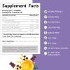 AFXMATE Sambucus Black Elderberry Gummies with Zinc and Vitamin C for Adults Kids Immune Support, Sugar Free 120 Counts view 3