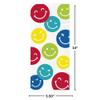 Happy Face Cellophane Bags (Pack of 20) - 11" x 5" - Vibrant Multicolor Party Favor Bags - Ideal for Kids Birthdays, Holidays & Themed Events view 2