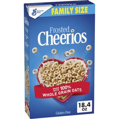 Frosted Cheerios, Heart Healthy Cereal, Family Size, 18.4 oz
