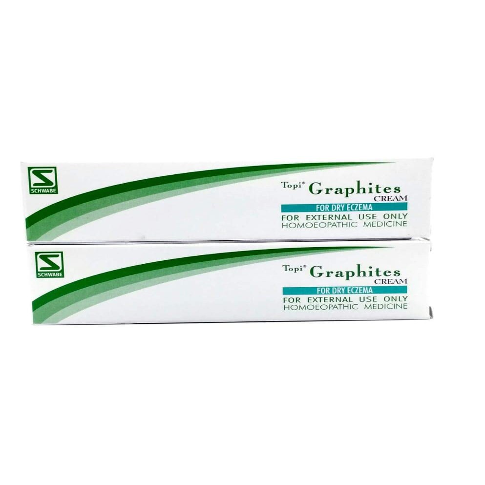 Topi Graphites Cream (Pack of 2 x 25g Each) - Homeopathic Ointment for Dry Eczema