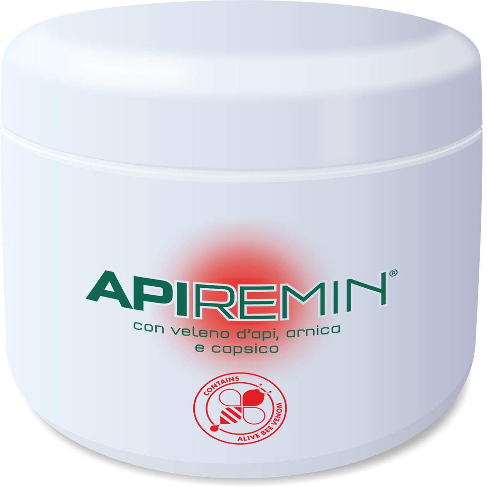 ApiRemin Ointment with Bee Venom Arnica Capsico Natural relief against pains massage box