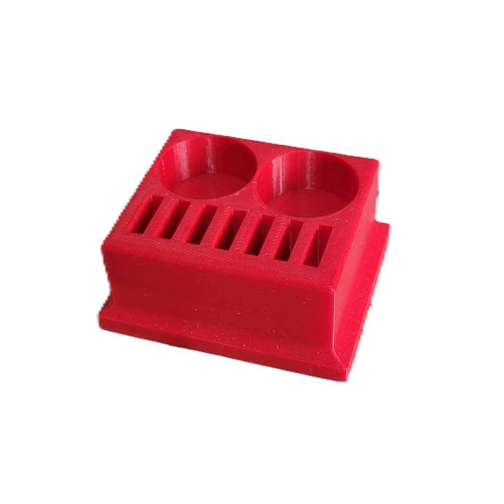Znet3D Eye Drop Vials & Bottles Holder & Storage - Holds 7 Vials & 2 Bottles (Red)