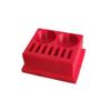Znet3D Eye Drop Vials & Bottles Holder & Storage - Holds 7 Vials & 2 Bottles (Red) view 1
