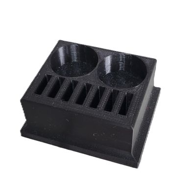 Znet3D Eye Drop Vials & Bottles Holder Storage - Holds 7 Vials & 2 Bottles (Black)