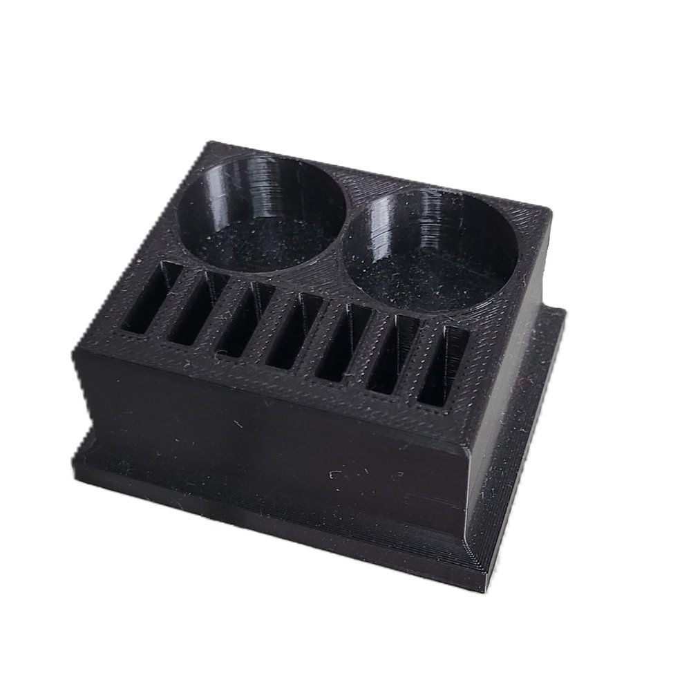 Znet3D Eye Drop Vials & Bottles Holder Storage - Holds 7 Vials & 2 Bottles (Black)