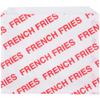 A1 Bakery Supplies Large Printed French Fry Bags 100 Pack 5 1/2" x 4 1/2" Waxed Paper Fold Top Red Disposable Rectangular Microwave Safe Steamer Safe Food Storage Bags view 1