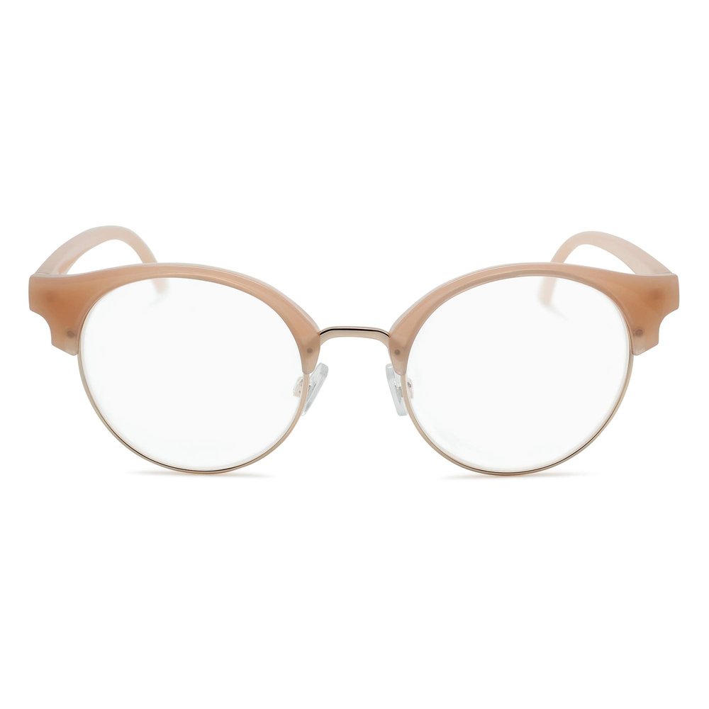 2SeeLife Retro Round Oversized Reading Glasses for Women | Pink, 1.00