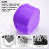 Denture Soaking Cup Dental Retainer Case Cleaning with Strainer Basket, Orthodontic Bath Box Mouthguard Storage Holder - Purple view 3