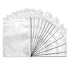 100 Pack Mylar Bags for Food Storage 3.3 x 5.5 Inch Resealable Smell Proof Bags Aluminum Foil Packaging Pouch Bag Silver view 1