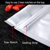 100 Pack Mylar Bags for Food Storage 3.3 x 5.5 Inch Resealable Smell Proof Bags Aluminum Foil Packaging Pouch Bag Silver view 2