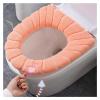 Toilet Seat Mat Winter Warmer Pad Cushion Thicker Washable Closestool Soft Warmer Home Bathroom Supplies (Color : Green) view 2