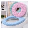Toilet Seat Mat Winter Warmer Pad Cushion Thicker Washable Closestool Soft Warmer Home Bathroom Supplies (Color : Green) view 3