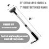 EASACE Lotion Applicator for Back & Body, Long Handle 21.5inch Adjustable Lotion Roller with 2 Replacement Roller for Back self(Silver) view 3