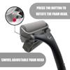 EASACE Lotion Applicator for Back & Body, Long Handle 21.5inch Adjustable Lotion Roller with 2 Replacement Roller for Back self(Silver) view 4
