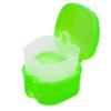 Colorful Plastic Dental Orthodontic Retainer Container Cleaning Case,Denture Bath Box Case Cup Holder Travel, Mouthguard Storage Soaking Case view 1