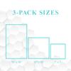 Meli Wraps - 3-Pack Reusable Beeswax Wraps for Food, Eco-Conscious Food Storage, Small, Medium and Large Food Wrap, Shells view 3