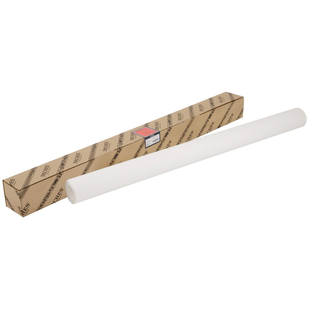 Arches Huile Oil Roll, Cold Pressed, 140lb/300gsm, 51 inchx10 yards, Oil Paper 100% Cotton