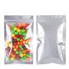 100 Pack Mylar Bags for Food Storage 4 x 7 Inch Smell Proof Bags with Clear Window Resealable Aluminum Foil Packaging Pouch Bag Silver view 1